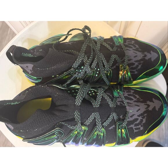 Authentic EQLZ 360 Mens Nate Robinson OG Knit Basketball Shoes Black Green Sz 13 main image 7